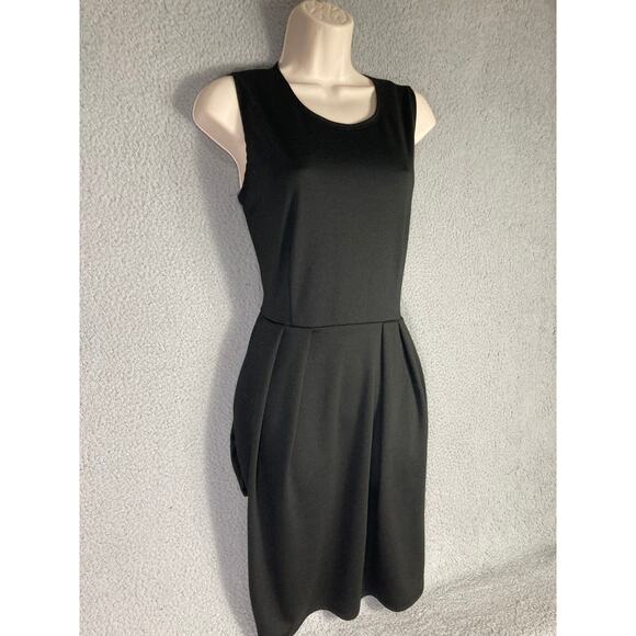 Lyss Loo Women's Black Sleeveless Sheath Dress w/ Pockets Size M - Picture 5 of 9